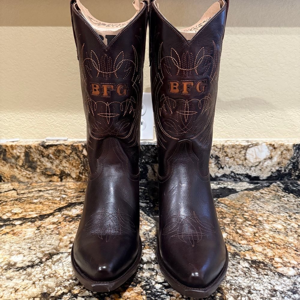 NEW $459 Alvies Billy Gibbons ZZ Top BFG "El Hombre" 10 DE Western Cowboy Boot‎
